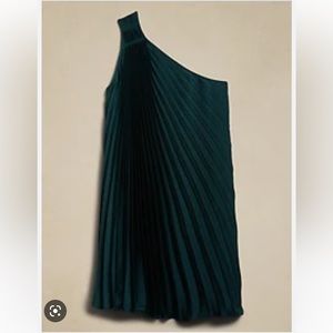 One-Shoulder Mini Dress Luxury Teal XL